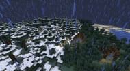 This seed's taiga village is cozy and should have an armorer (Image via Mojang)